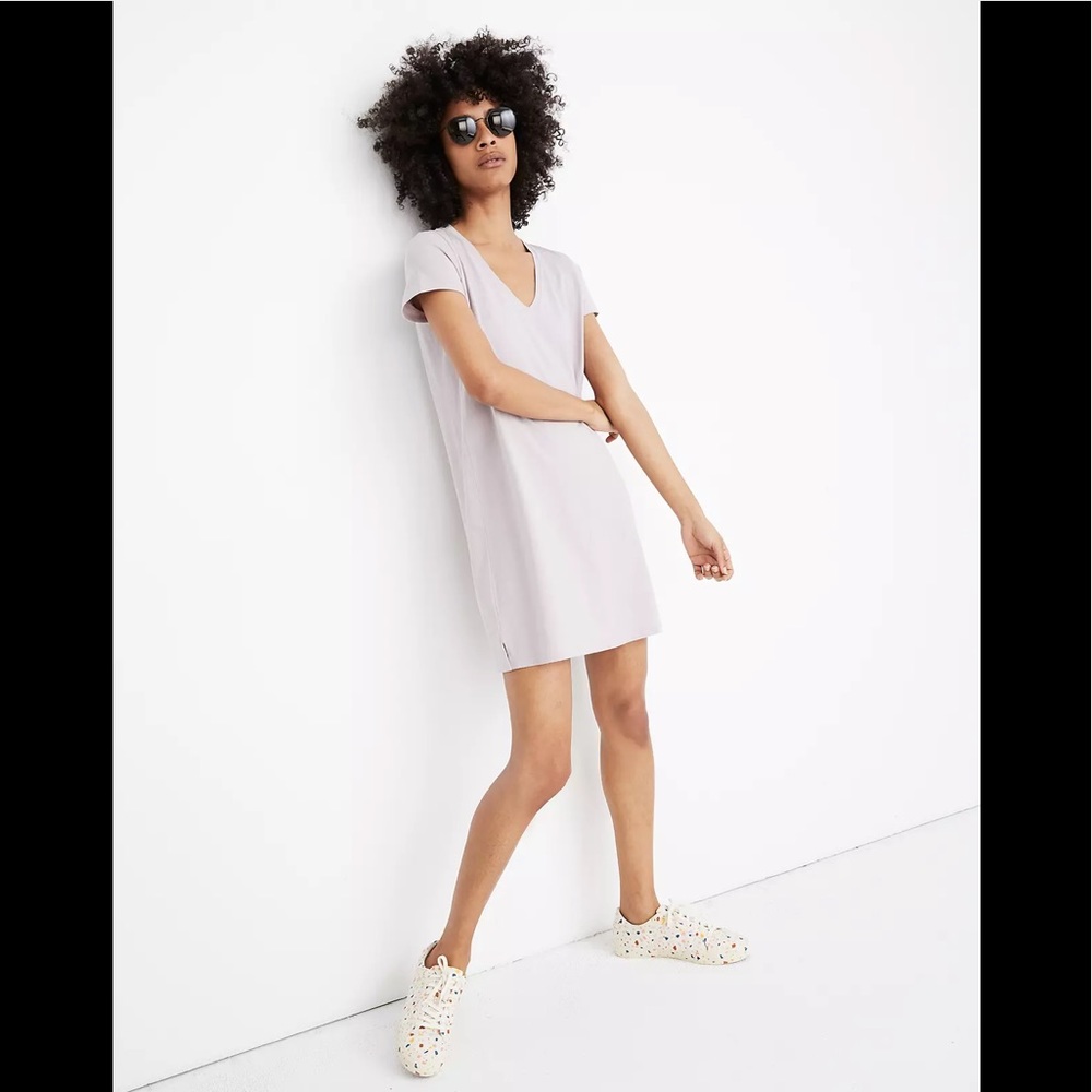 Madewell Northside Vintage Tee Dress in Violet, XS